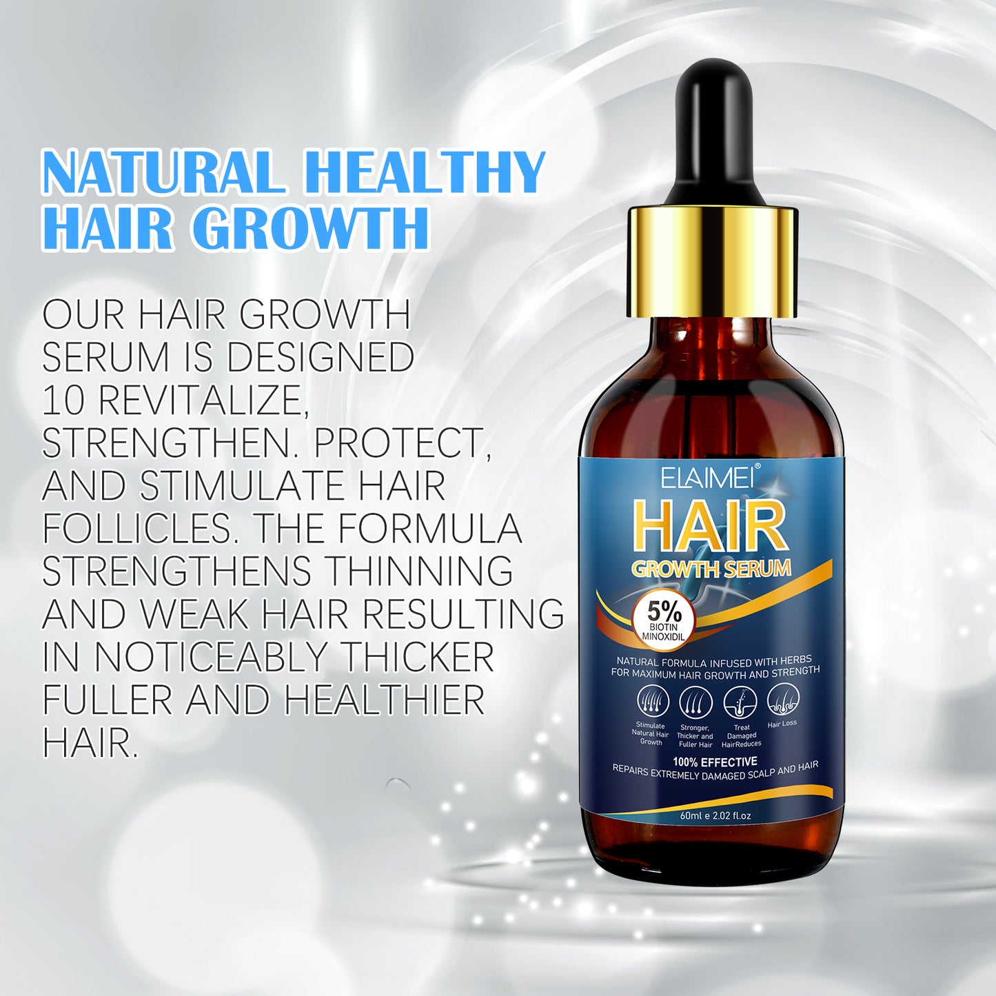 5% MINOXIDIL HAIR GROWTH SERUM FOR MEN
