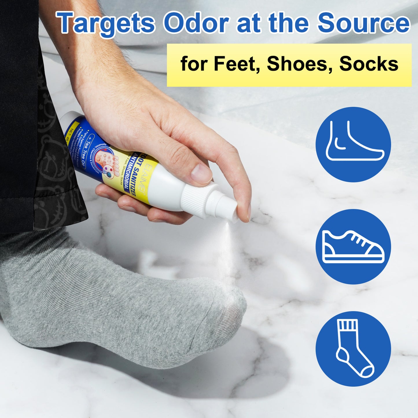 ELAIMEI Foot Sanitizer Spray