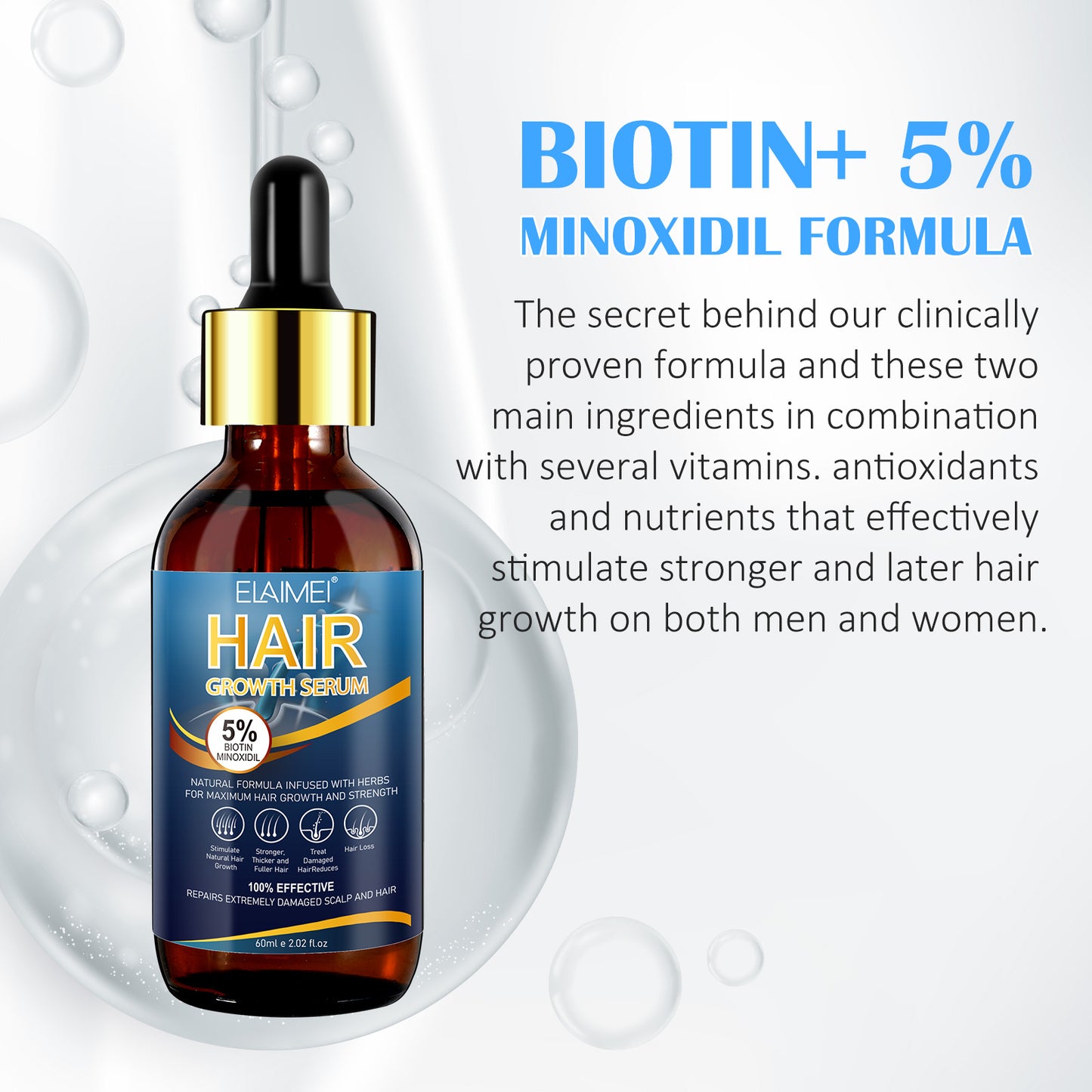 5% MINOXIDIL HAIR GROWTH SERUM FOR MEN