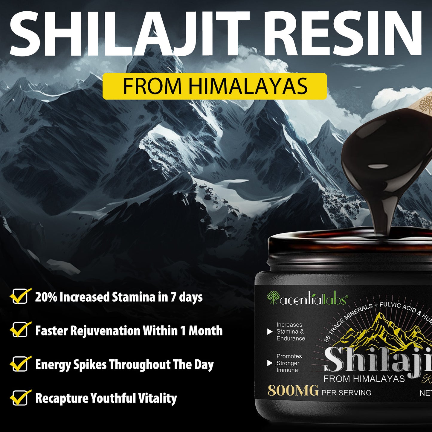 100% Himalayan Shilajit