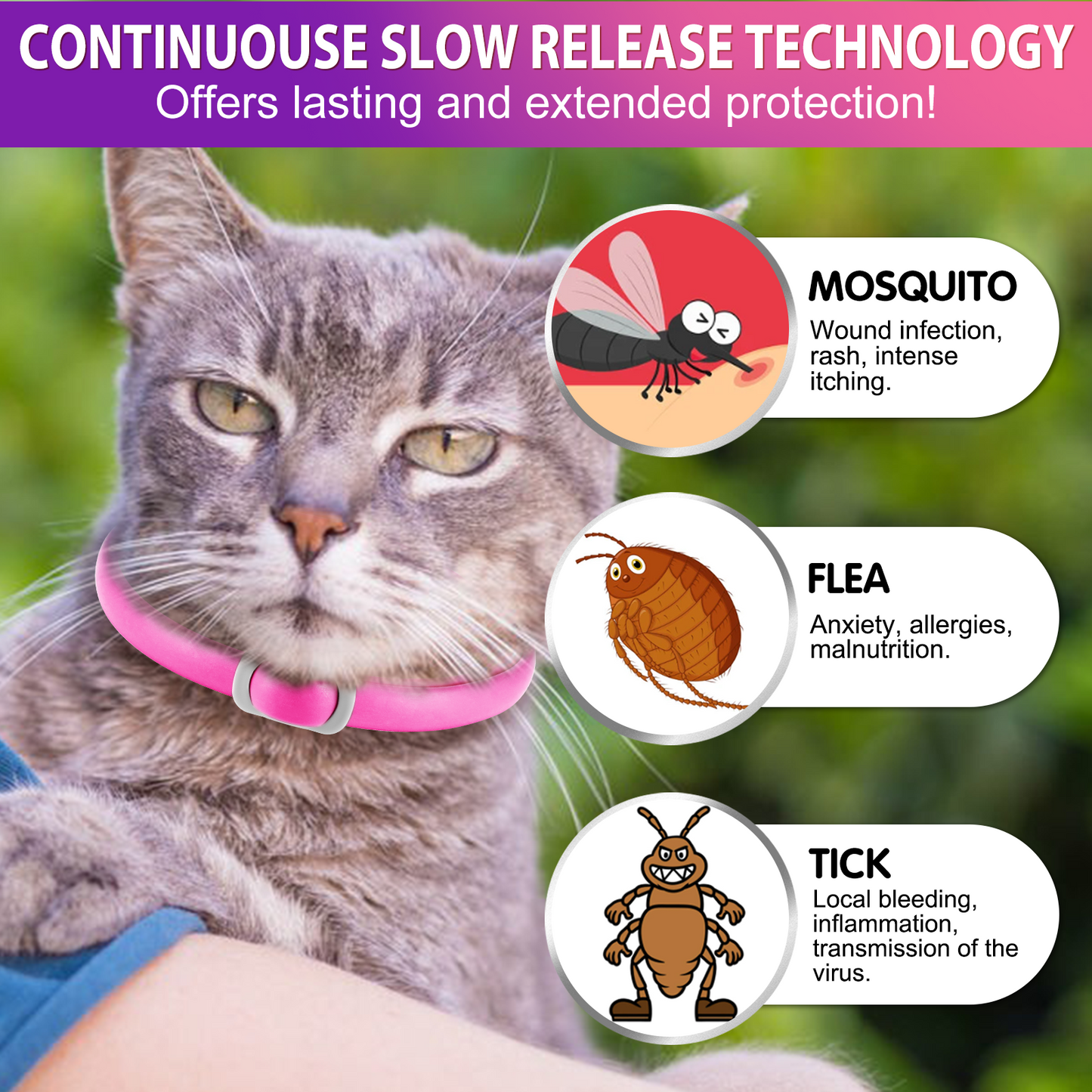 FLEA & TICK COLLAR FOR CATS