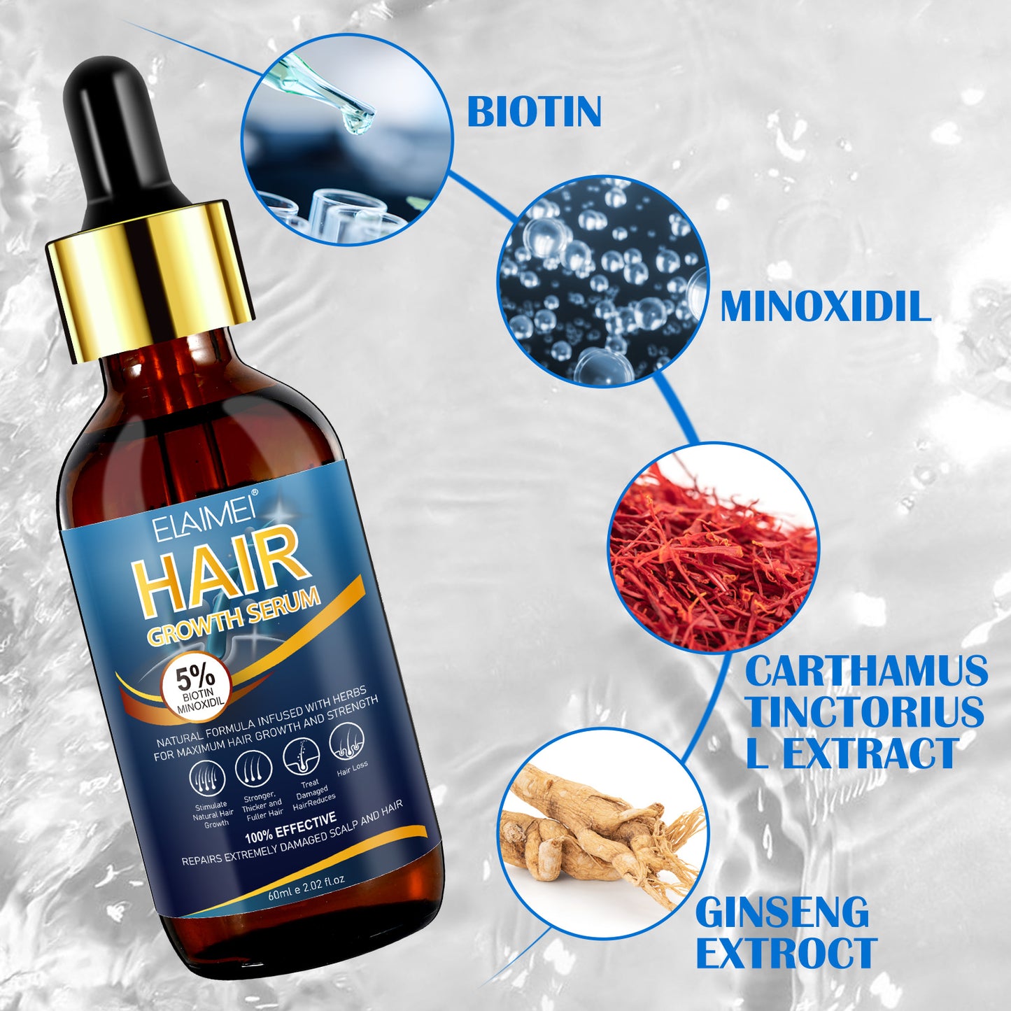 5% MINOXIDIL HAIR GROWTH SERUM FOR MEN