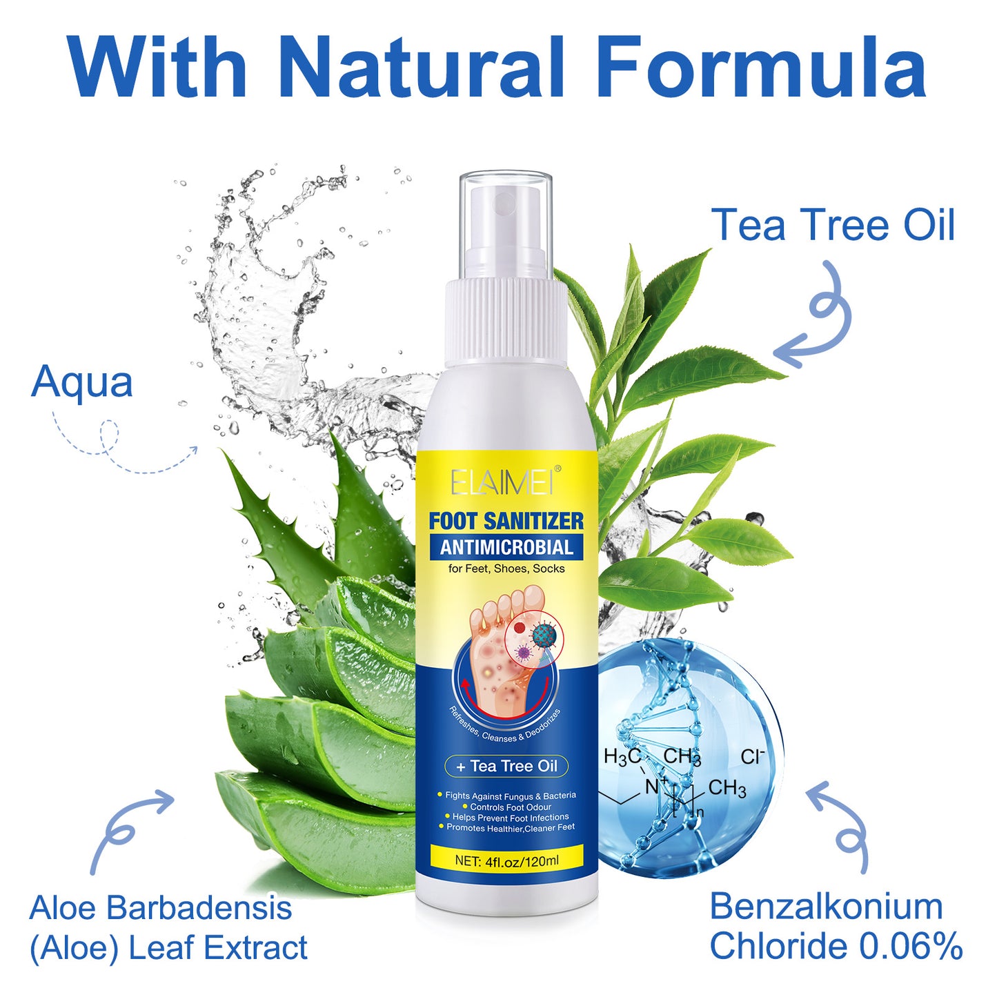 ELAIMEI Foot Sanitizer Spray