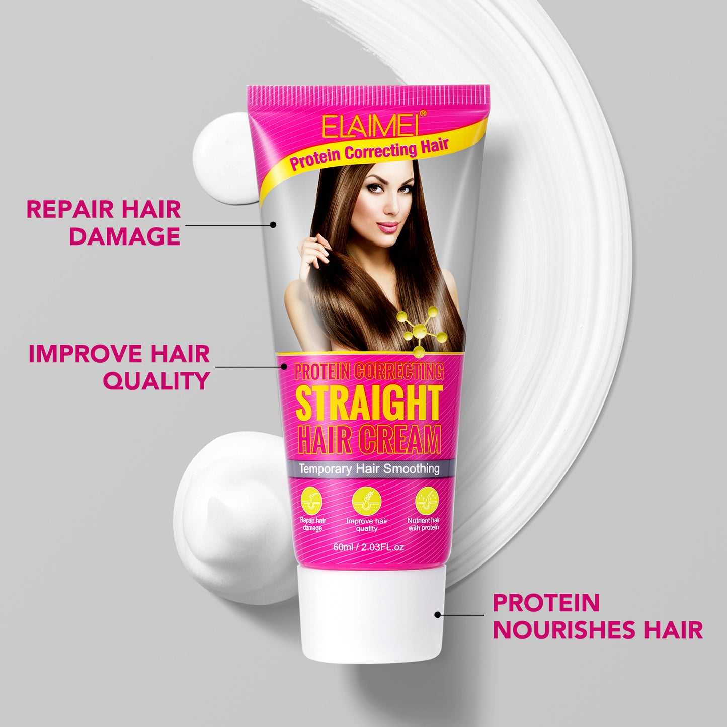 Protein Hair Straightening Cream