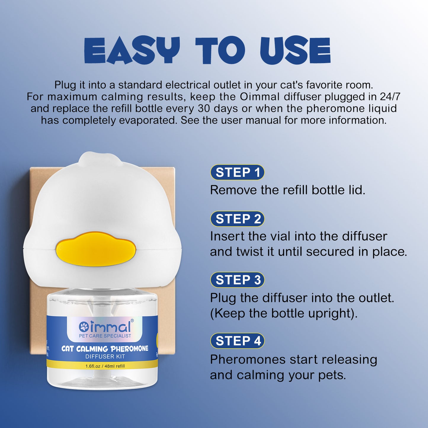 CAT CALMING PHEROMONE DIFFUSER KIT