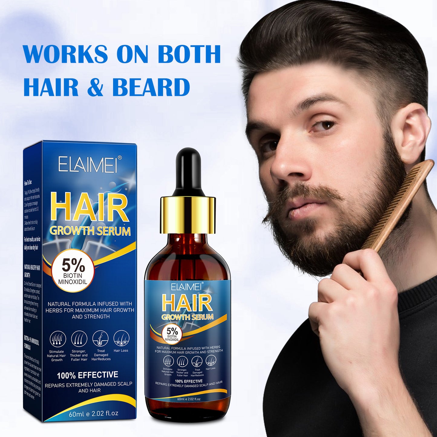 5% MINOXIDIL HAIR GROWTH SERUM FOR MEN