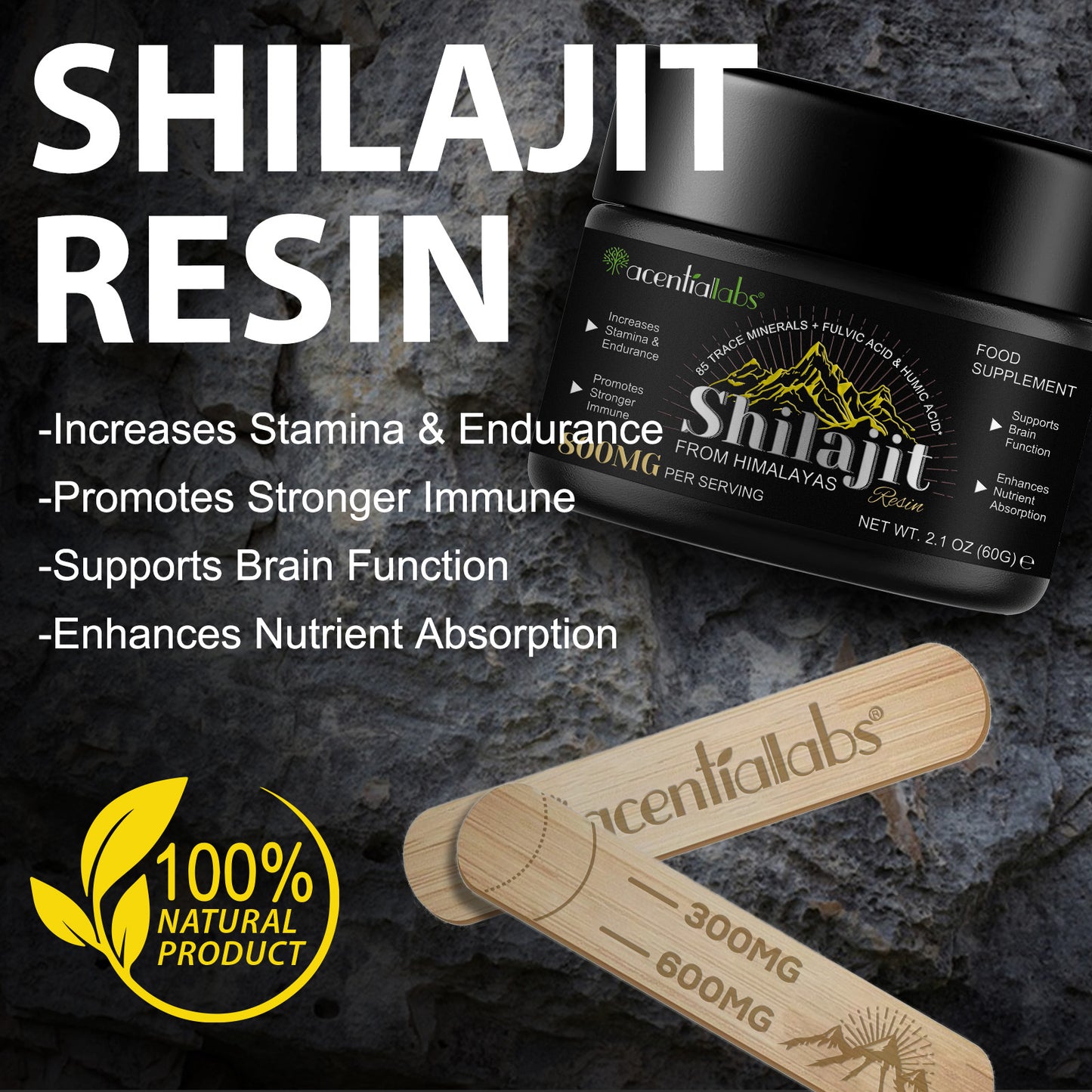 100% Himalayan Shilajit