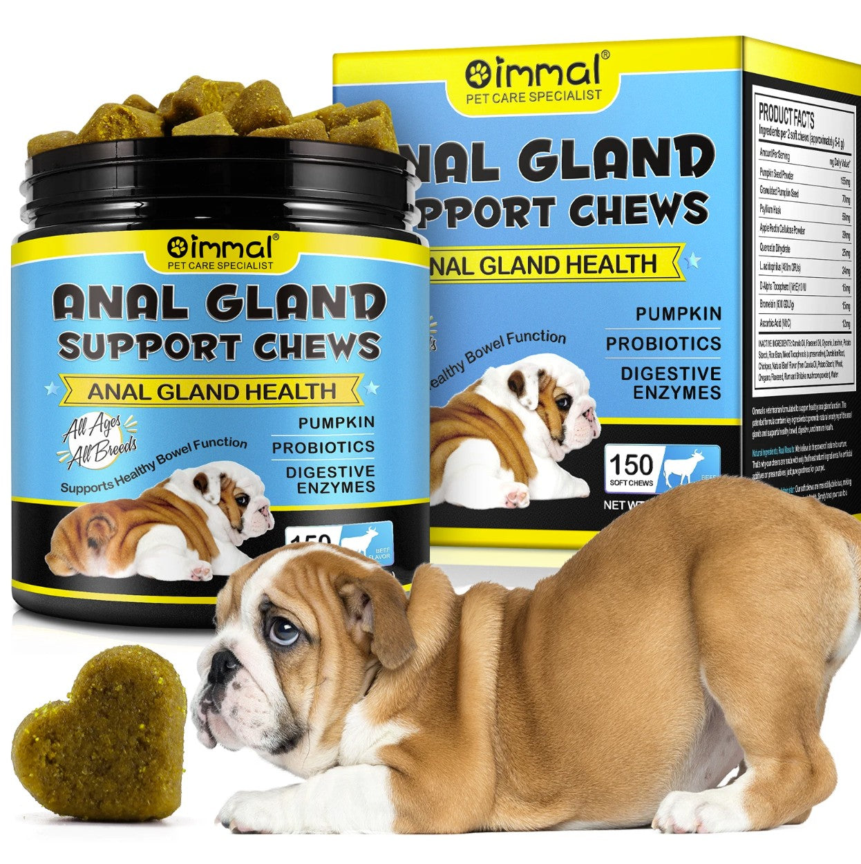 Anal Gland Support For Dogs - 150 Chews