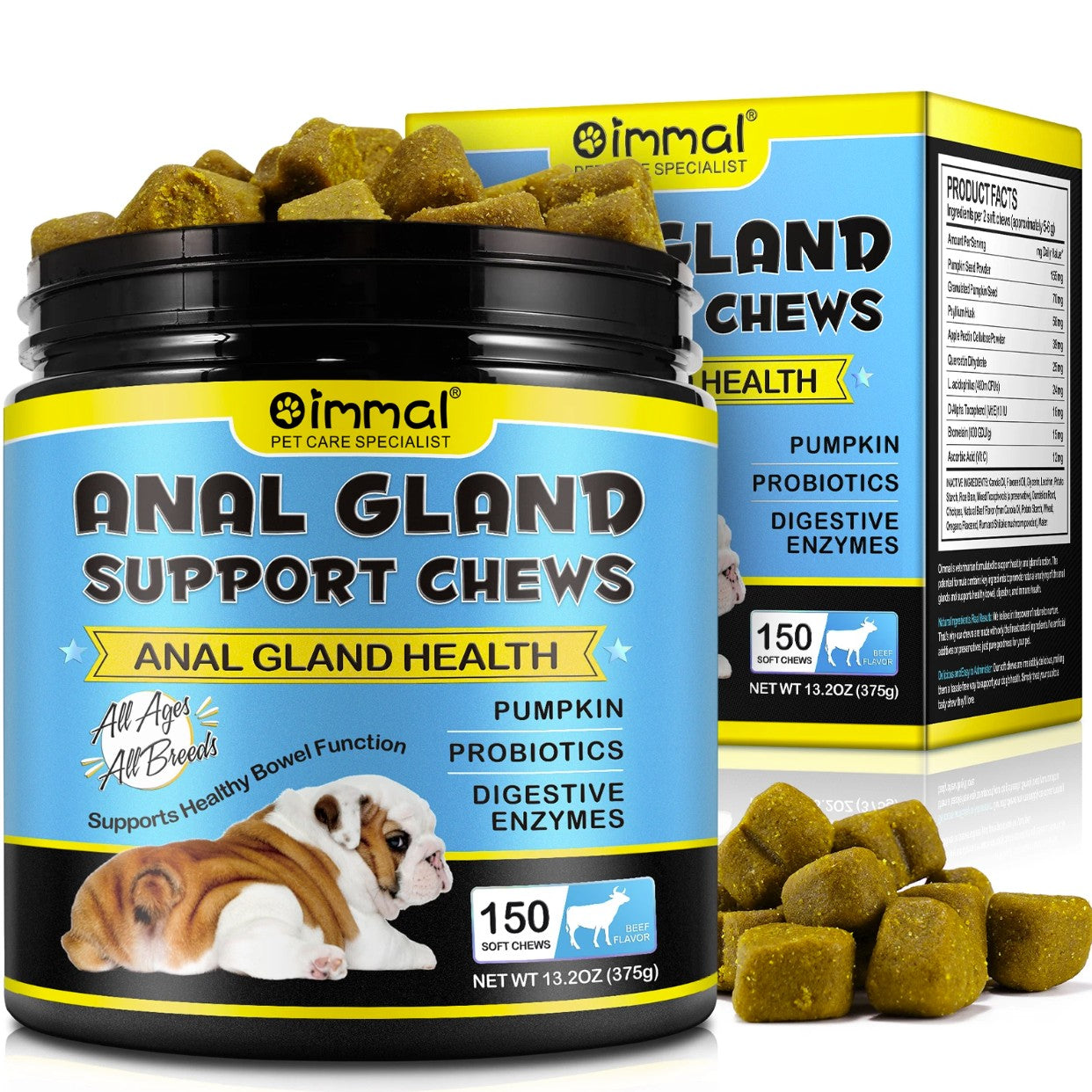 Anal Gland Support For Dogs - 150 Chews