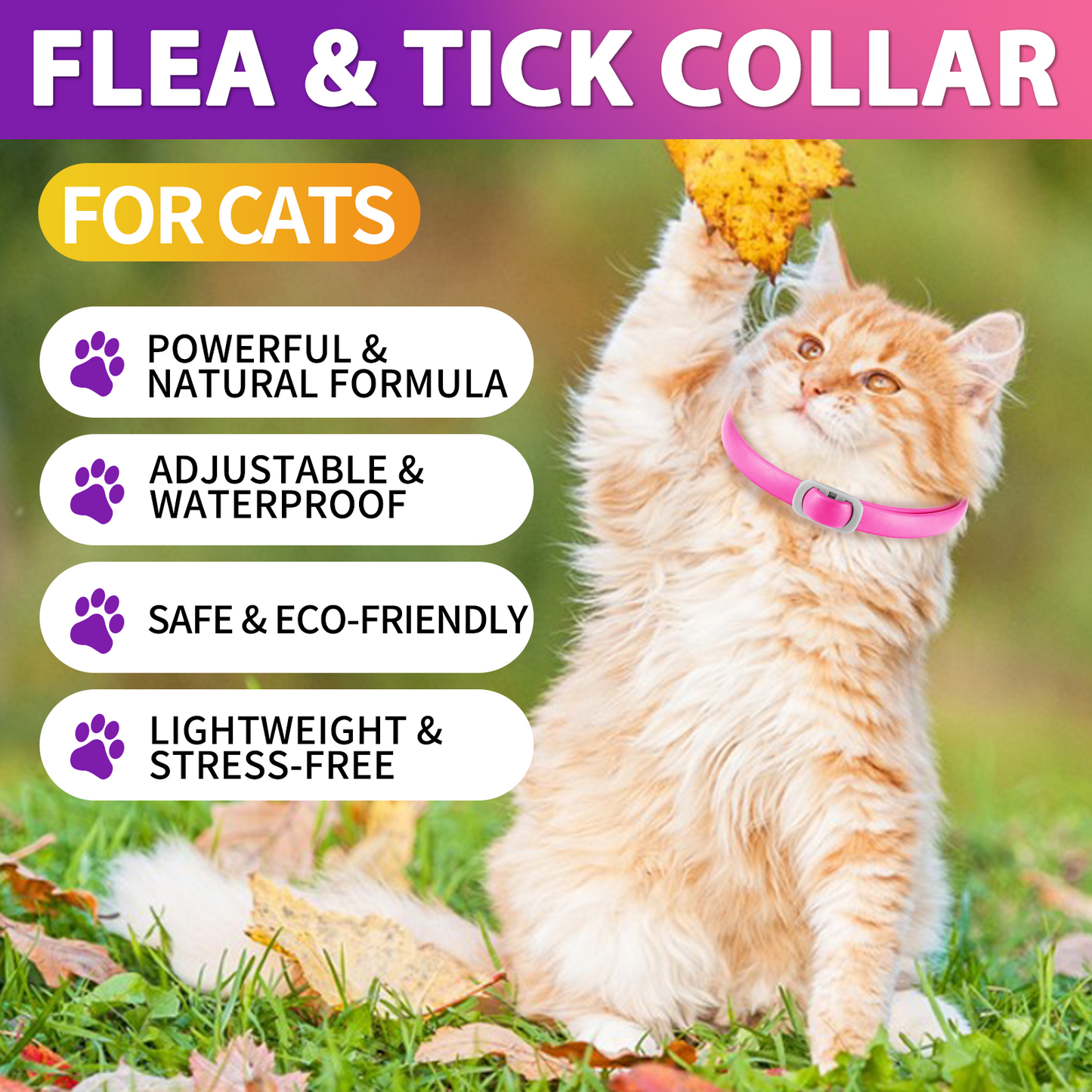 FLEA & TICK COLLAR FOR CATS