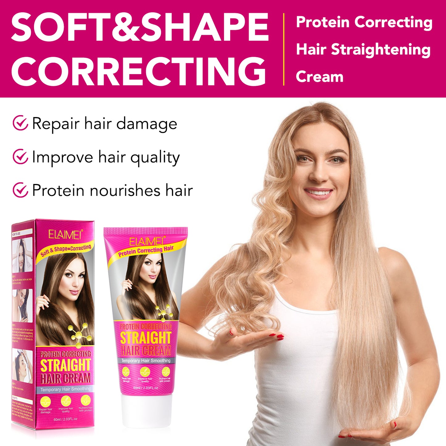 Protein Hair Straightening Cream