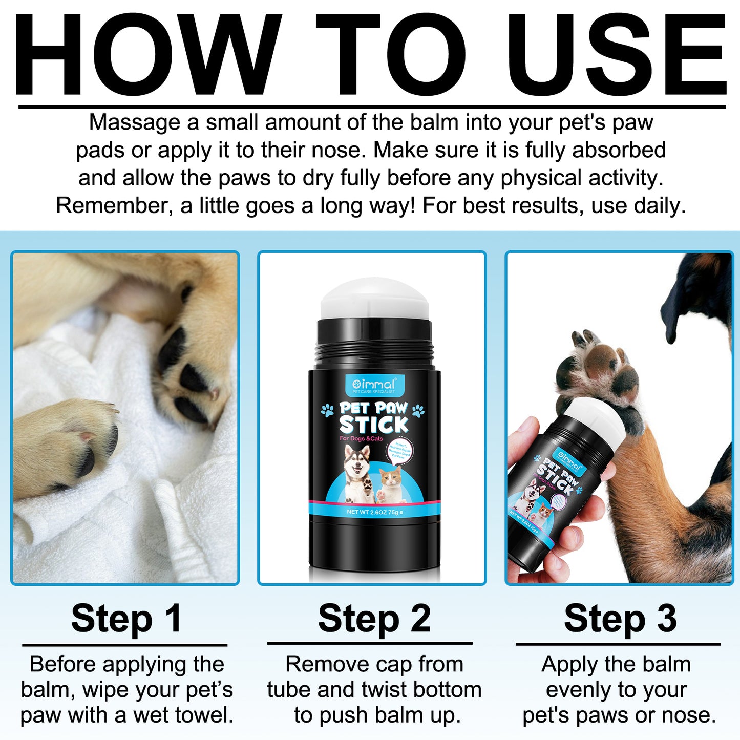 Dog & Cat Pet Paw Stick