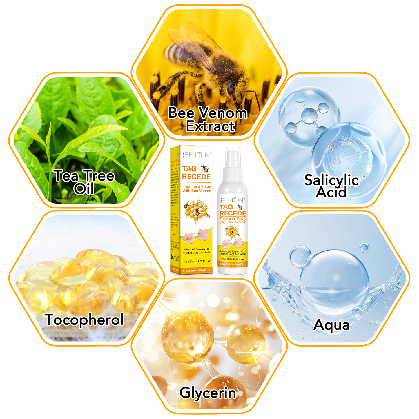 TAG RECEDE Treatment Spray with Bee Venom