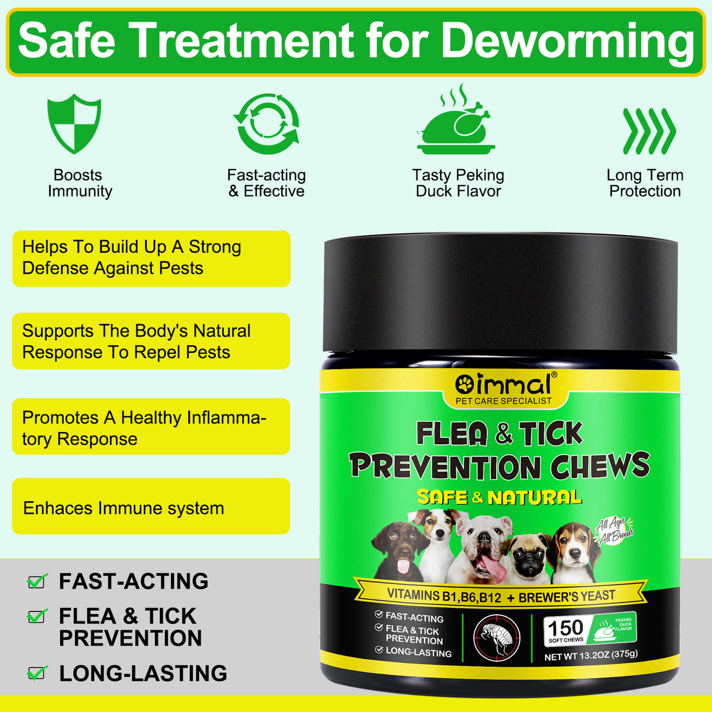 FLEA & TICK 150 CHEWS FOR DOGS
