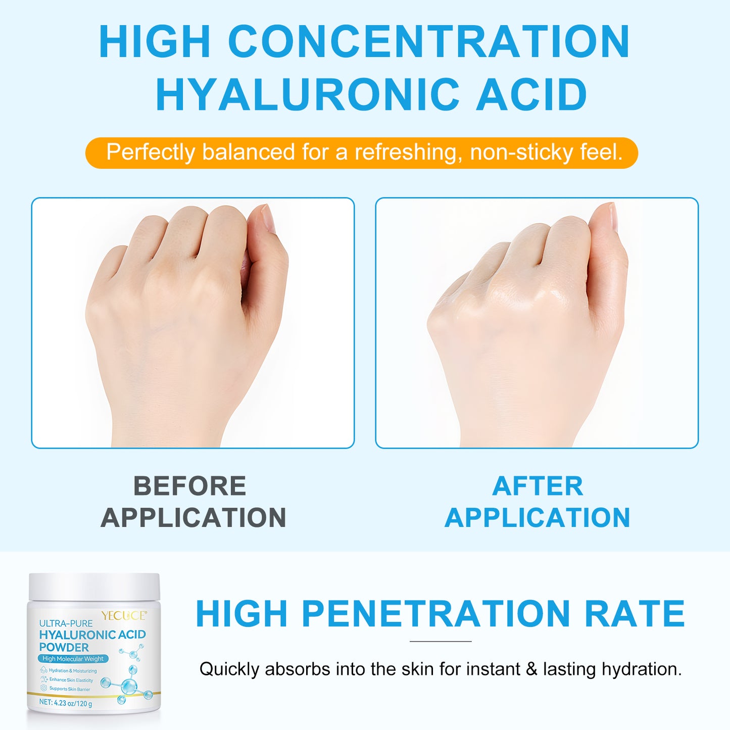 Ultra-Pure Hyaluronic Acid Powder