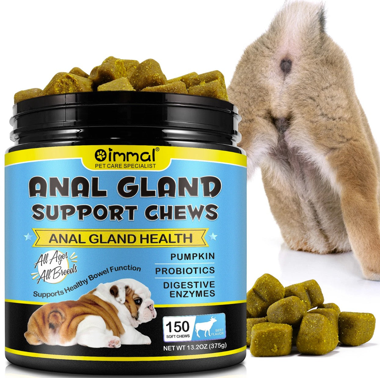 Anal Gland Support For Dogs - 150 Chews