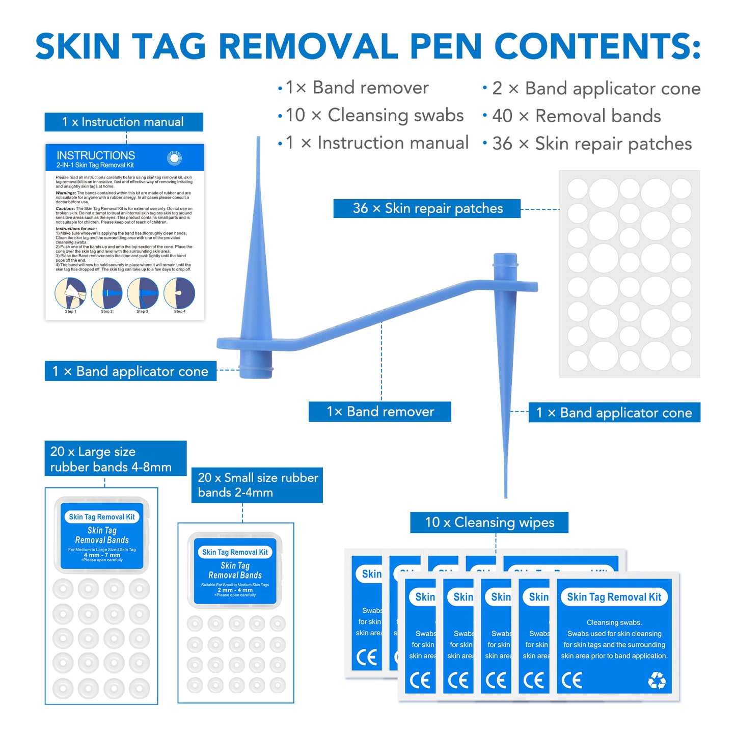 2 IN 1 Micro Skin Tag Remover Device